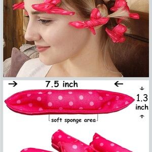 Pink Polka Dot Hair Curlers
